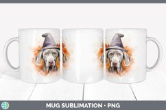 Halloween Weimaraner Dog Mug Wrap | Sublimation Coffee Cup D Product Image 6