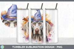 Halloween Weimaraner Dog Tumbler | Sublimation 20 oz Skinny Product Image 7