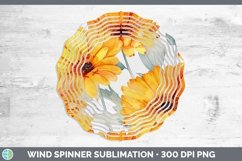 GorgeousWatercolor Flowers Wind Spinner design.