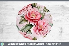 GorgeousWatercolor Flowers Wind Spinner design.