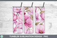 GorgeousWatercolor Flowers Tumbler design.