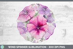 GorgeousWatercolor Flowers Wind Spinner design.