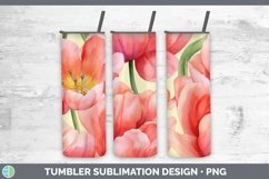 GorgeousWatercolor Flowers Tumbler design.