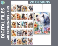 Dog Breed Air Freshener Bundle Sublimation Designs - Dogs 01 Product Image 15
