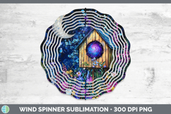 Galaxy Birdhouse Wind Spinner Sublimation Spinner Designs Product Image 1