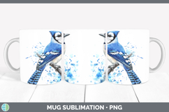 Splash Birds 01 Mug PNG Sublimation Design Bundle Product Image 3