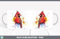 Splash Birds 01 Mug PNG Sublimation Design Bundle Product Image 4