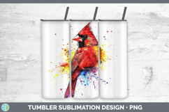 Splash Birds 01 Tumbler PNG Sublimation Design Bundle Product Image 4