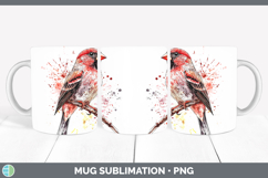 Splash Birds 01 Mug PNG Sublimation Design Bundle Product Image 8