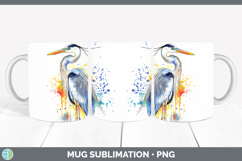 Splash Birds 01 Mug PNG Sublimation Design Bundle Product Image 10