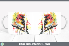 Splash Birds 01 Mug PNG Sublimation Design Bundle Product Image 15