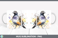 Splash Birds 01 Mug PNG Sublimation Design Bundle Product Image 16