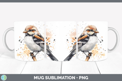 Splash Birds 01 Mug PNG Sublimation Design Bundle Product Image 17