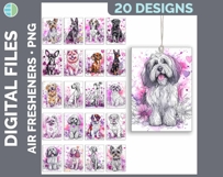 Dog Breed Air Freshener Bundle Sublimation Designs - Dogs 01 Product Image 20