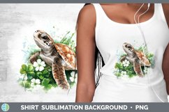 St Patricks Splash Sea Turtle Shirt Sublimation Sublimation Product Image 1