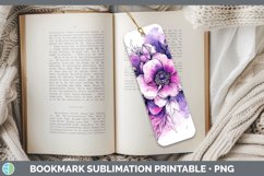 Splash Valentine Bouquet Bookmark Sublimation Printable Desi Product Image 1