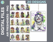 Dog Breed Air Freshener Bundle Sublimation Designs - Dogs 01 Product Image 21
