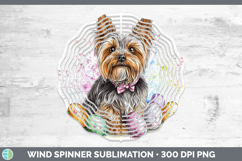 Easter Splash Yorkshire Terrier Wind Spinner Sublimation Spi Product Image 1