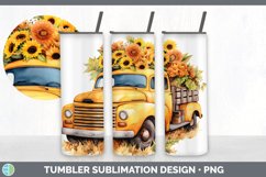 Autumn Vintage Truck Tumbler | Bundle 20 oz Skinny Tumbler D Product Image 2
