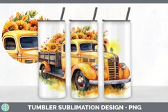 Autumn Vintage Truck Tumbler | Bundle 20 oz Skinny Tumbler D Product Image 3