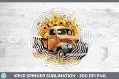 Autumn Vintage Truck Wind Spinner | Bundle Spinner Designs Product Image 5
