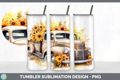 Autumn Vintage Truck Tumbler | Bundle 20 oz Skinny Tumbler D Product Image 7