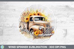 Autumn Vintage Truck Wind Spinner | Bundle Spinner Designs Product Image 8