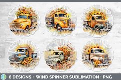 Autumn Vintage Truck Wind Spinner | Bundle Spinner Designs Product Image 2