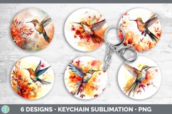 Autumn Hummingbird Bird Keychain | Bundle Keyring Designs Product Image 2