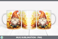 Autumn Gnomes Mug Wrap | Bundle Coffee Cup Designs Product Image 4
