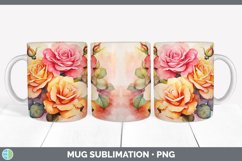 Autumn Flowers Mug Wrap | Bundle Coffee Cup Designs Product Image 6