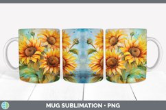 Autumn Flowers Mug Wrap | Bundle Coffee Cup Designs Product Image 7