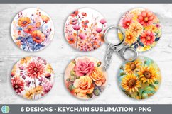 Autumn Flowers Keychain | Bundle Keyring Designs Product Image 2