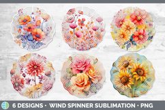 Autumn Flowers Wind Spinner | Bundle Spinner Designs Product Image 2