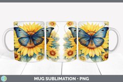 Autumn Butterflies Mug Wrap | Bundle Coffee Cup Designs Product Image 7
