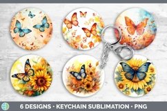 Autumn Butterflies Keychain | Bundle Keyring Designs Product Image 2