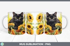 Autumn Black Cat Mug Wrap | Bundle Coffee Cup Designs Product Image 3