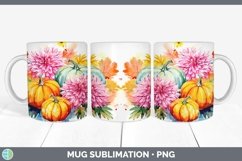 Autumn Chrysanthemums Mug Wrap | Bundle Coffee Cup Designs Product Image 3