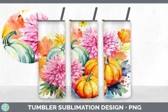 Autumn Chrysanthemums Tumbler | Bundle 20 oz Skinny Tumbler Product Image 3