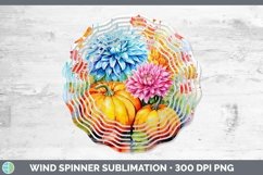 Autumn Chrysanthemums Wind Spinner | Bundle Spinner Designs Product Image 5