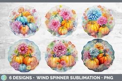 Autumn Chrysanthemums Wind Spinner | Bundle Spinner Designs Product Image 2
