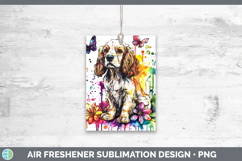 Rainbow Drips Cocker Spaniel Air Freshener Sublimation Car F Product Image 1