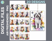 Dog Breed Air Freshener Bundle Sublimation Designs - Dogs 01 Product Image 22