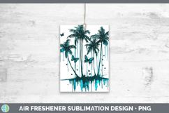 Teal Drips BS01 Beach Air Freshener Sublimation Car Freshene Product Image 1
