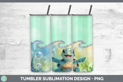 Add a Name Sea Animals Tumbler PNG Sublimation Design Bundle Product Image 3