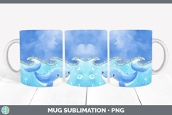 Add A Name Whale Mug Wrap Sublimation Coffee Cup Designs Product Image 1