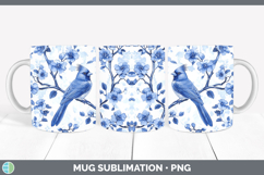 Chinoiserie Birds 01 Mug PNG Sublimation Design Bundle Product Image 16