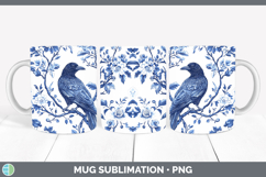 Chinoiserie Birds 01 Mug PNG Sublimation Design Bundle Product Image 8