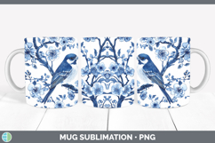 Chinoiserie Birds 01 Mug PNG Sublimation Design Bundle Product Image 15