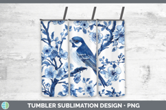 Chinoiserie Birds 01 Tumbler PNG Sublimation Design Bundle Product Image 12